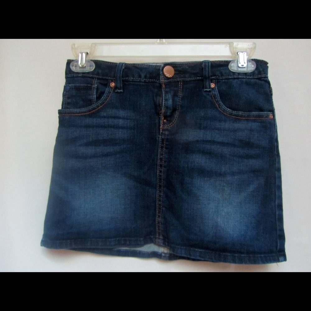 Dark Wash Gap Kids 1969 Denim Skirt 10